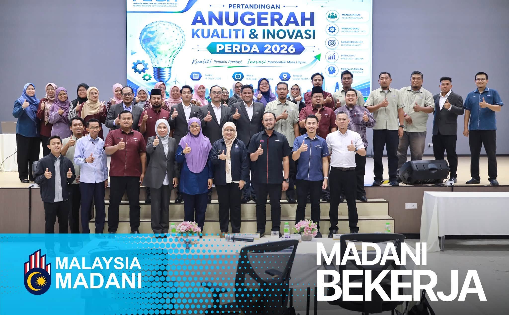 Pertandingan Anugerah Kualiti dan Inovasi PERDA 2026 Cungkil Inovasi Baharu, Memperkasa Kecekapan Pengurusan Perkhidmatan Organisasi