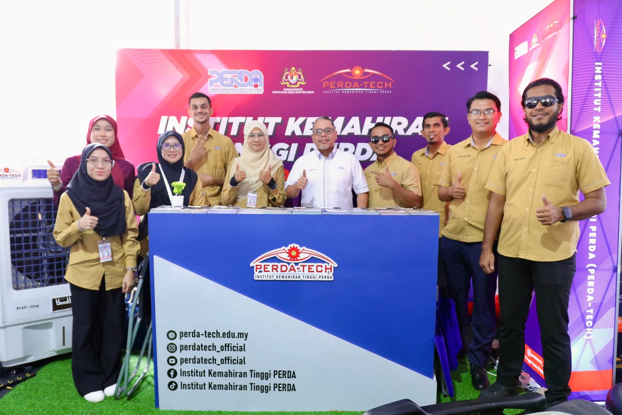 Pengurus Besar PERDA Santuni Reruai PERDA-TECH di Ekspo TVET@KKDW 2026