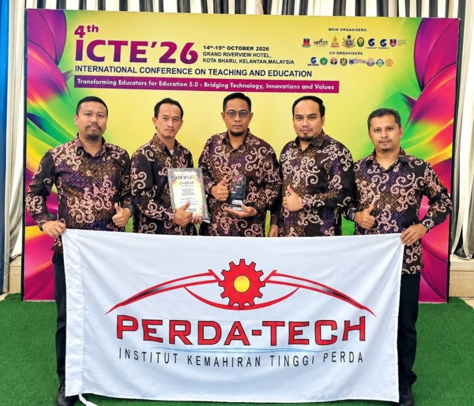 PERDA-TECH Raih Best Practical Innovation Award dalam ICTE2026 Digital Innovation Competition peringkat Antarabangsa